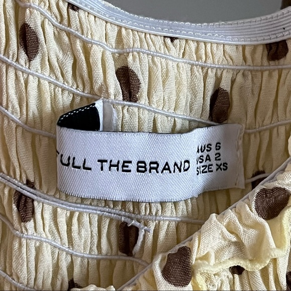 Faithfull the Brand Yellow Polka Dot MIDI Dress - Picture 8 of 8